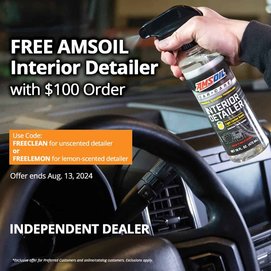 SOCIAL_ID_1080x1080_Detailer_US Free AMSOIL Interior Detailer with $100 order